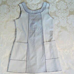 Kara Line Gray Lagenlook Teacher Tunic Pockets  S/M